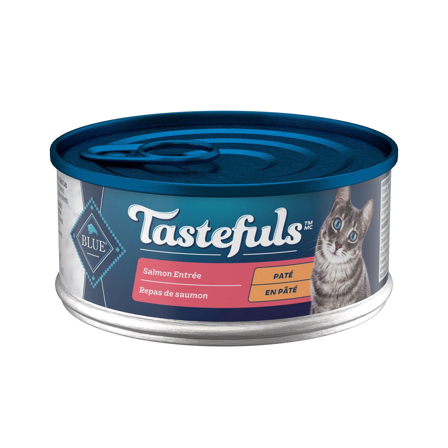 Blue Buffalo Tastefuls Wet Cat Food Paté, Made with Natural Ingredients, Salmon Entrée, 156g