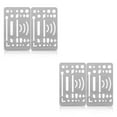 thumbnail image 3 of maskred 2pieces Durable Metal Ruler For Architects Precision Tools For Drawing Drafting Portable Template 1 2Set, 3 of 6