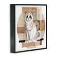 thumbnail image 3 of Stupell Industries Eclectic Vintage Collage Cat Black Framed Giclee Art, 12 x 12, by Nancy Overton, 3 of 8
