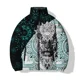 thumbnail image 3 of Abrigos de invierno con estampado de lobo elegantes para hombre, casuales y versátiles, personalizados, modernos, parkas, abrigos cómodos y cálidos para hombre, 3 of 5