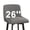 26''-Mid Gray- Fabric, variant on MultiHaven 29" Swivel Bar Stools Set of 2,Square Back&Metal Legs,PU Leather Counter Height Chairs for Kitchen Island,Bar,Cafe-Brown