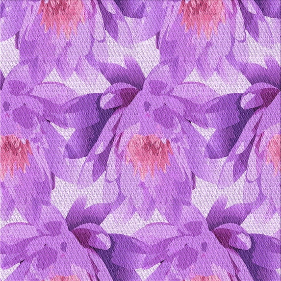 Ahgly Company Machine Washable Indoor Square Transitional Violet Purple Area Rugs, 8' Square