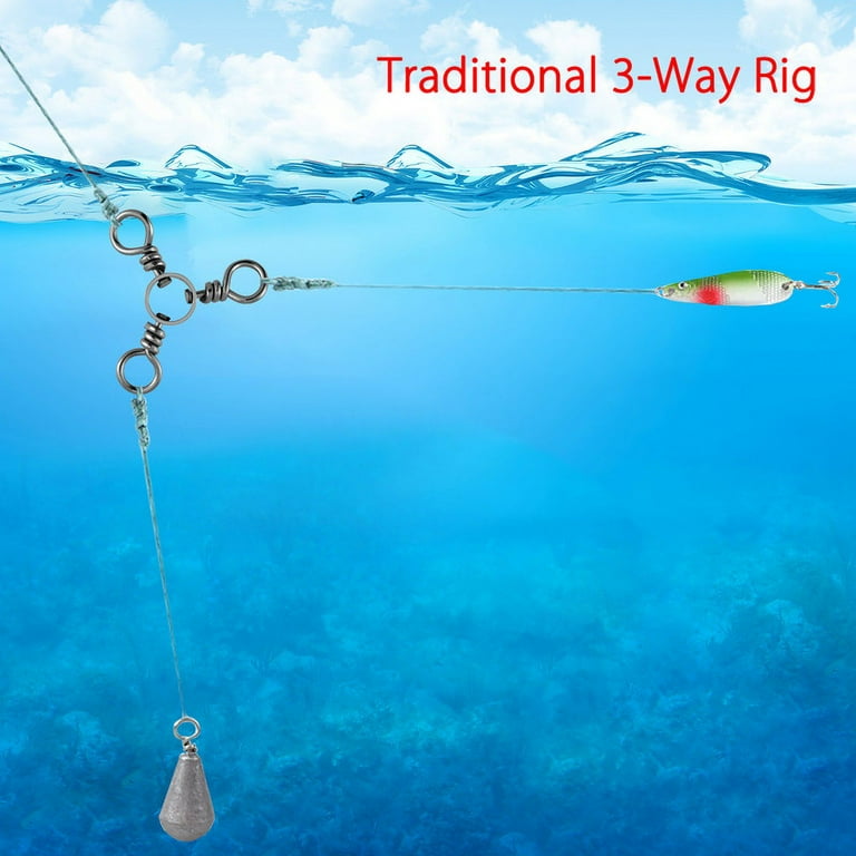 50 Pack Way Swivel Fishing Tackle for Catfish Rig