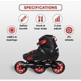 thumbnail image 3 of Endless EL-1033LRED Inline Adjustable Skates - Red - Large, 3 of 6