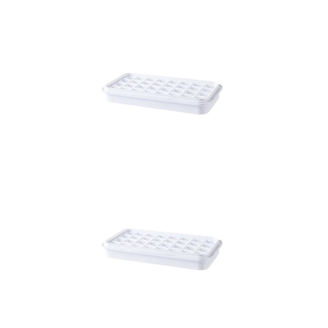 Molde para cubitos de hielo Inteprter de PP lavable reutilizable 32 rejillas Azul 2piezas