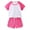 Hot Pink, variant on 2025 Summer Baby Girls Children's Clothing Kids Clothes Tracksuit Cotton Sets T Shirts Tops+Pants