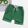 thumbnail image 4 of Baby Toddler Boy Clothes Summer Outfits 6 12 18 24 Months 2T 3T 4T Short Sleeve Tractor Print T-Shirt + Shorts Set, 4 of 5