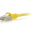 thumbnail image 2 of C2G 25ft Cat6 Ethernet Cable - Snagless Shielded (STP) - Yellow - Patch cable - RJ-45 (M) to RJ-45 (M) - 25 ft - screened shielded twisted pair (SSTP) - CAT 6 - molded, snagless, stranded - yellow, 2 of 6