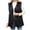 Black, variant on Qiopertar Womens Faux Fur Coat Winter Sleeveless Vest Round Neck Loose Casual Solid Long Outerwear Fashion Party Trendy Cozy Jacket Black L
