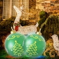 thumbnail image 2 of 60cm Inflatable Christmas Ball with Light Glow Giant Atmosphere Ball Home Garden, 2 of 8