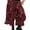 Fuchsia, variant on Women Vintage Floral Printed Lace Long Bloomers Y2k Ruffle Lace Trim Patchwork Sheer Pantaloons Lightweight Cropped Slip Pants Streetwear