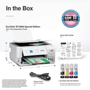 Epson EcoTank ET-2840 Special Edition Wireless Color All-in-One Supertank Printer, 2 Bonus Black Ink Bottles (Sold without manufacturer )