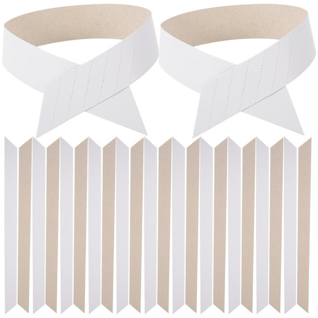 100pcs Shirt Collar Support Paper Collar Fixing Stays Paper Collar Supports for Shirts