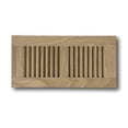 thumbnail image 2 of 4 x 10 White Oak Wood Vent Cover - Flush No Frame (Unfinished), 2 of 8
