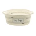 thumbnail image 1 of Cotton Rope Storage Basket, Pet Theme with Bone Shaped Dog Toys Patch, 1 of 7