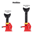 thumbnail image 5 of Torre de Auto 2 Piezas 3 Toneladas Doble Seguro Altura 31-42cm, ROJO/NEGRO, 5 of 5