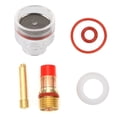 thumbnail image 1 of Accesorios del kit de soplete de soldadura WP. Copa de vidrio con pinza para lente de gas de soplete WP para WP-17/18/26, 1 of 14