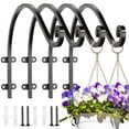 thumbnail image 1 of Gancho colgador para plantas EPHECH, soporte de pared resistente de 40 cm, negro, 1 of 7