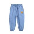 thumbnail image 1 of Odeerbi 1-8 Años Niñas Primavera Verano Vaqueros Lindo Estampado Jogger Pantalones Vaqueros Casuales Al Aire Libre Suelto Tobillo Pantalones Vaqueros, 1 of 3