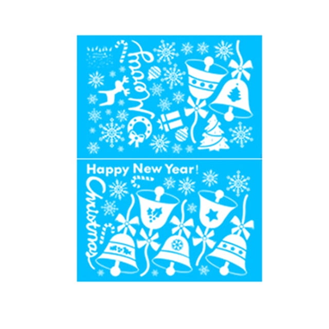 1 Set Christmas Window Snowflake Cling Decals Shopwindow Stickers Decorations Supplies Christmas Shopwindow Decorations Xmas Party Decorations Supplies