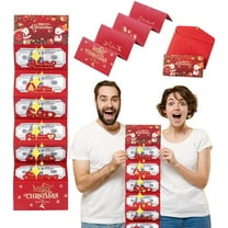 Christmas Cash Gift Envelope, Christmas Money Holders for Cash, 6 Slots Christma Cash Envelope, DIY Surprise Xmas Gift Card Holders for Men Women Kids