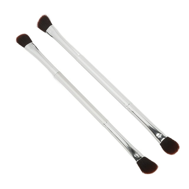 Cepillo Para Contorno De Nariz, Cepillo Portátil Para Sombra De Ojos, 2 Piezas, Doble Punta Para Mujeres Para Fiesta De Bodas