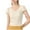 Beige-womens short sleeve tops, variant on Women Summer Tops Ruffle Short Sleeve T Shirts Dressy Casual Slim Fit Blouse Trendy Solid Color Basic Tee
