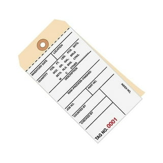 Plastic Tags - 6 1/4 x 3 1/8, Black, Pre-wired