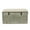 Gray Galvanized Solid Rectangle 38" x 16" x 19", variant on DecMode Metal Galvanized Storage Bench with Cream Burlap Top and Latches, Gray