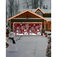 thumbnail image 4 of Christmas Garage Door Banner Cover 6 x 13 ft, Red Plaid Christmas Hat Snowman Christmas Garage Door Decorations Holiday Christmas Backdrop Decor for Winter New Year Xmas Party, 4 of 6