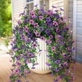 thumbnail image 5 of Artificial Flowers, Faux Wisteria Wall Hanging, Lifelike Violet Blooms, Silk & Plastic, Waterproof, Low-Maintenance, Home Garden Wedding Decor, 5 of 5