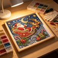 thumbnail image 2 of DIY Christmas Pearl Diamond Art Painting Kit, 7.87in Christmas Pearl Beads Art Craft for Adults Beginner, Xmas Diamond Dots Beads Painting for Home Wall Decor, 2 of 7