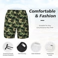 thumbnail image 6 of Picia Camouflage Dinosaur pattern Mens Swim Trunks with Compression Liner Stretch Beach Shorts Quick Dry with Zipper Pockets No-Chafing Board Shorts-3X-Large, 6 of 9