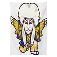 thumbnail image 3 of Ambesonne Kabuki Tablecloth Rectangular Table Cover, Artist in Kimono, 60"x84", Multicolor, 3 of 4