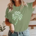 thumbnail image 3 of St. Patrick's Day Sweatshirt for Women Lucky Shamrock Long Sleeve Shirt Ireland Clover Print Pullover Tops, 3 of 5
