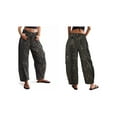 thumbnail image 3 of Women'S Mid Rise Jeans Vintage Loose Wide Leg Cropped Denim Pants Y2k Baggy Boyfriend Jeans Black Leopard M, 3 of 7
