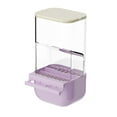 thumbnail image 4 of Comedero para pájaros sin desorden, contenedor de comida, estación de alimentación colgante, comedero automático para loros con percha para canarios, violeta, 4 of 8