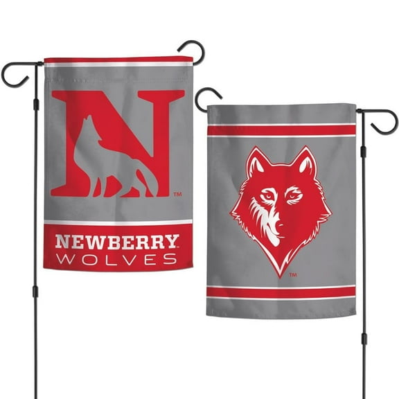 Newberry College Wolves 12.5” x 18" Double Sided Yard and Garden College Banner Flag Is Printed in the USA