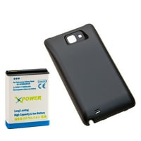 X-Power 5000mAh Extended Battery with Black Battery Cover Door for Samsung Galaxy Note 1