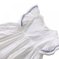 thumbnail image 7 of Baby Dress, Summer Dresses for Baby Girls Ruffles Sleeveless Toddler Sundress with Bow , White, 7 of 7