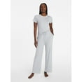 thumbnail image 3 of Joyspun Women’s Pointelle Knit Sleepwear Pants, 30'' Inseam, Sizes XS-3X, 3 of 6