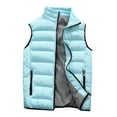 thumbnail image 3 of Winter Puffer Vest For Men,Lightweight Men Autumn Winter Coat Padded Cotton Vest Warm Hooded Thick Vest Tops Jacket, 3 of 3