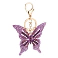 thumbnail image 1 of Llaveros de mariposa Colgantes de llavero de mariposa Colgante de llavero de aleación Regalos para mujeres Púrpura como teléfono móvil, colgante de bolso, 1 of 5