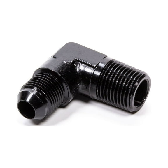 90 Deg Adapter Fitting #8 x 1/2 MPT Black