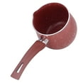 thumbnail image 4 of Butter Warmer Pot, Single Handle Coffee Warmer Boiling Pot Mini Milk Pan Aluminum Alloy Non Stick Anti Scalding for Cooking (Red), 4 of 9