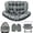 Gray, variant on JIAN YA NA Double Hanging Egg Chair Cushion Replacement, Outdoor Rocking Chair Cushions, 2-Person Papasan Seat Pad for Patio, Balcony, Garden (44 x 39 x 4 inch, Black)