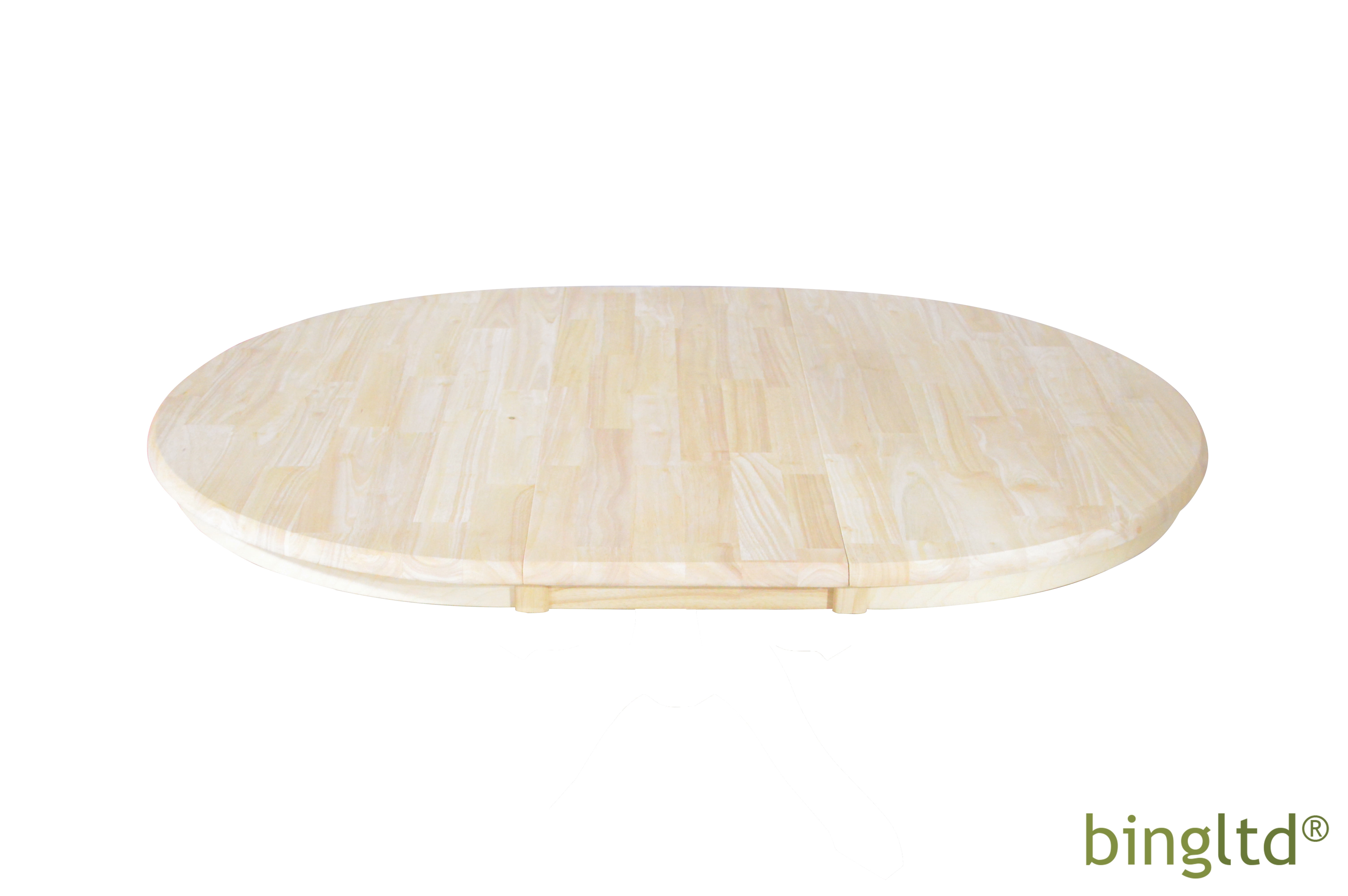 Natural Light Brown Solid Wood Round Table Top