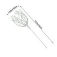 thumbnail image 3 of Sparkling Glitter Artificial Flower Branch for Christmas Tree - Decorative Rattan Wreath Arrangement to Enhance Holiday Home Ambiance(White), 3 of 6