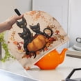 thumbnail image 2 of ZUXONGSY Thanksgiving Black Cat Tea Cozies Covers Thick Teapot Cosy with Hanging Ring Kettle Dust Cover Fit Tea Breakfast Warmer Cover Stain Resistant Autumn Thanksgiving Decor, 2 of 7