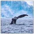 thumbnail image 1 of Picture-Tiles.com: Whale Ceramic Tile Wall Mural WAL501187-66L. 48"W x 48"H using (36) 8" x 8" Ceramic Tiles-Satin Finish, 1 of 3